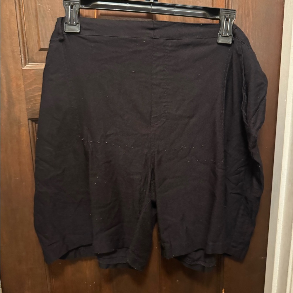 Womens Size 2X Black Stretch Shorts